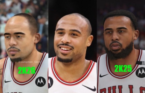 这么秃然!2K26中霍顿-塔克发际线上移 发量大幅减少 仿佛老五岁