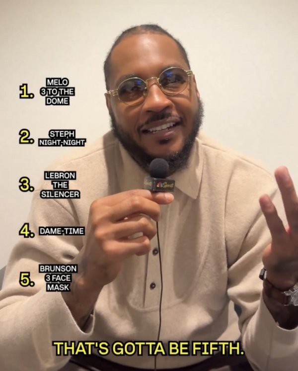 安索尼排序五大庆祝动作：自己三分 库 晚安 詹姆斯消音器